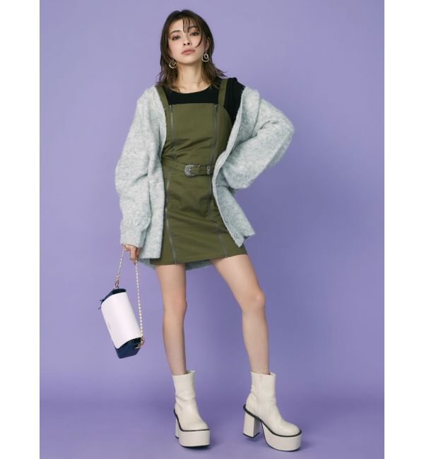 EVRIS「サイドギャザーリブトップス」|Tシャツ・カットソー|