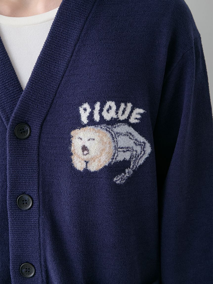 GELATO PIQUE HOMME「【HOMME】sleeping cat ジャガードカーディガン」|カーディガン|