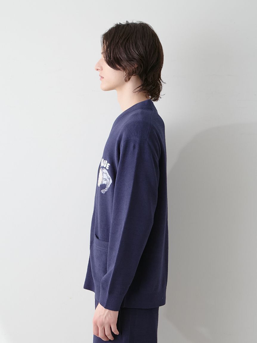 GELATO PIQUE HOMME「【HOMME】sleeping cat ジャガードカーディガン」|カーディガン|