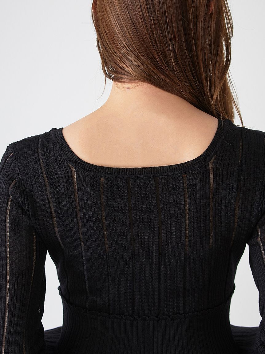 SNIDEL「レースクロシェロングドレス」|ワンピース|