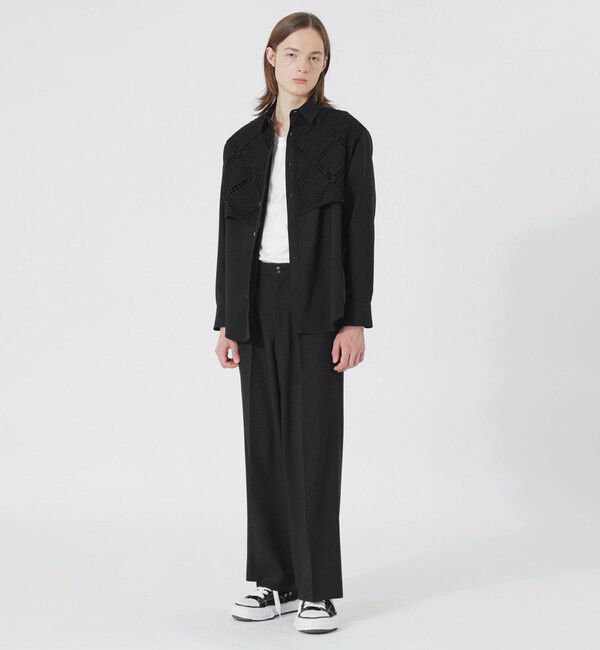  「コードレースコンビシャツ」|シャツ・ブラウス|