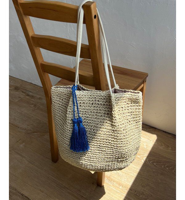 Lbc with Life「タッセルペーパートートバッグ」|その他|