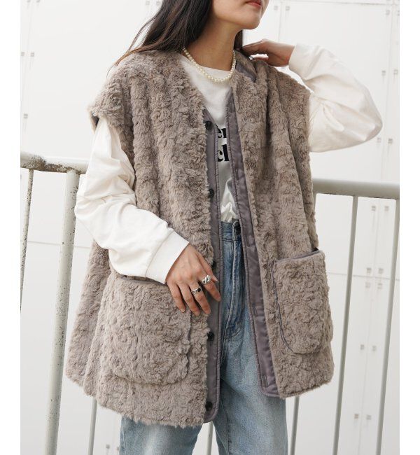 VENCE share style「ボアベスト付き4WAYモッズコート」|その他|