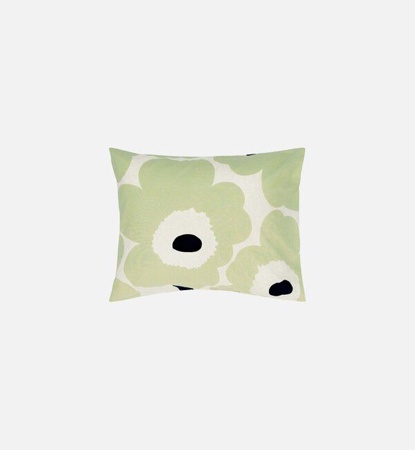 Marimekko「Unikko ピローケース 50&times;60cm」|その他|オフホワイト&times;セージ