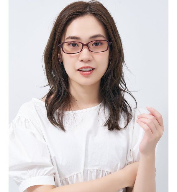  「スクエア型 メガネ｜ユニセックス 上質感のあるフレーム  レンズ交換券付」|メガネ|