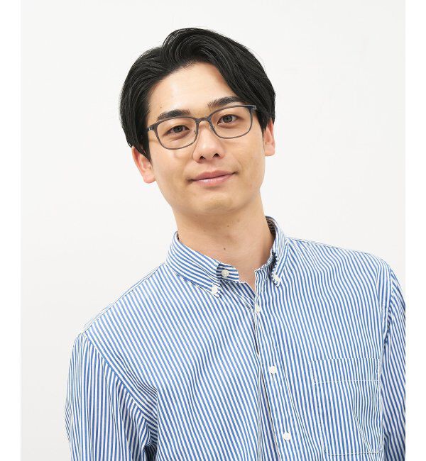  「ウェリントン型 メガネ｜伊達メガネ プラスチック&times;メタル 眼鏡 度付き眼鏡 ビジネス Zoff レンズ交換券付」|メガネ|