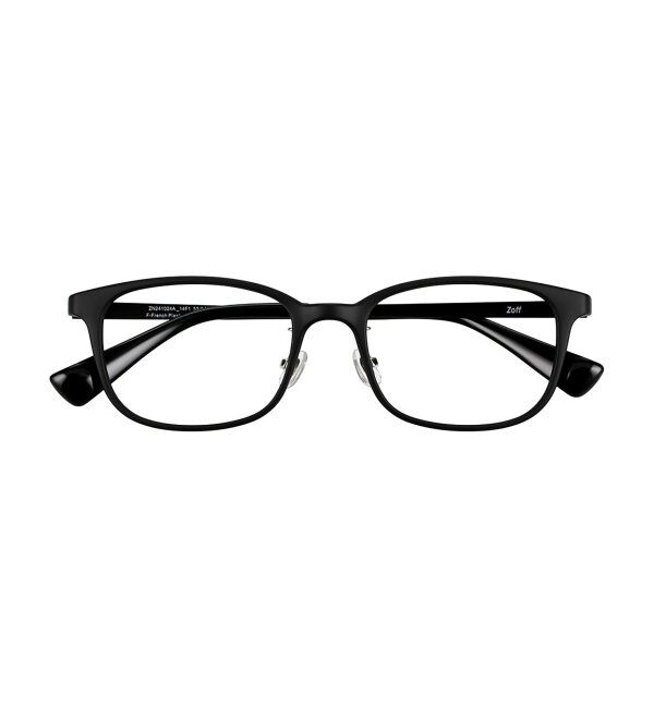  「ウェリントン型 メガネ｜伊達メガネ プラスチック&times;メタル 眼鏡 度付き眼鏡 ビジネス Zoff レンズ交換券付」|メガネ|