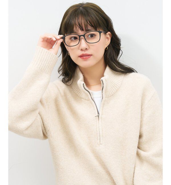  「ウェリントン型 メガネ｜伊達メガネ プラスチック&times;メタル 眼鏡 度付き眼鏡 ビジネス Zoff レンズ交換券付」|メガネ|