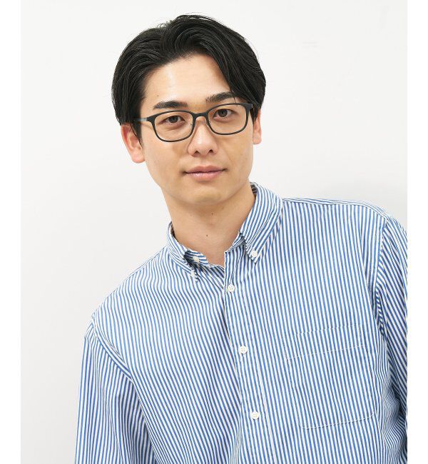  「ウェリントン型 メガネ｜伊達メガネ プラスチック&times;メタル 眼鏡 度付き眼鏡 ビジネス Zoff レンズ交換券付」|メガネ|