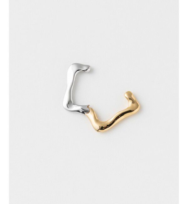 Jouete「スナップカフス スクエア コンビカラー」|イヤーカフ|