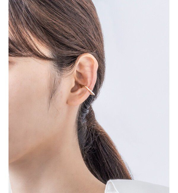 Jouete「スナップカフス スクエア コンビカラー」|イヤーカフ|