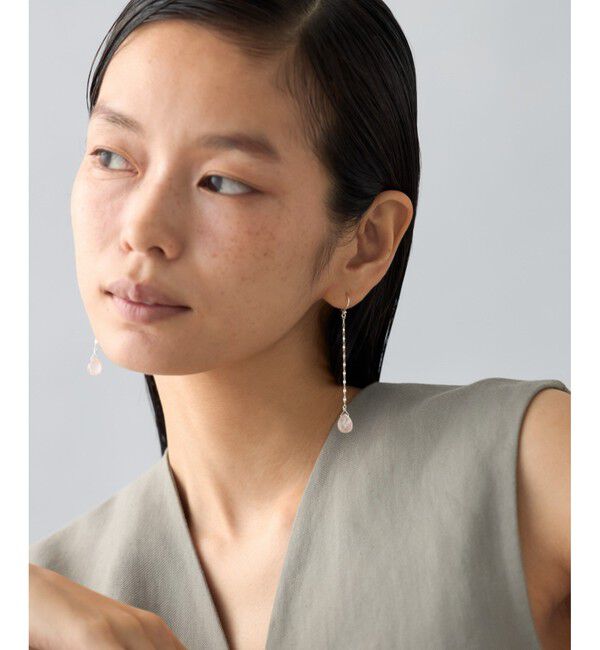 Jouete「ピアス ローズクォーツ」|ピアス|