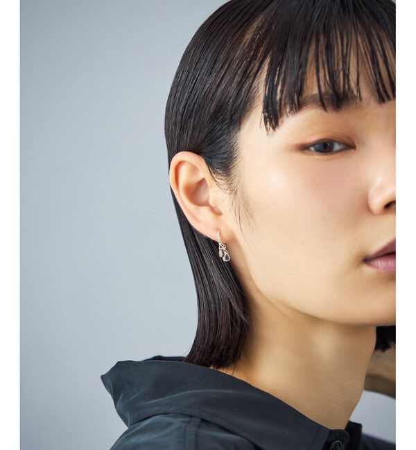 Jouete「[ダブルフェイス] イヤリング シャンパンクォーツ/クォーツ」|イヤリング|