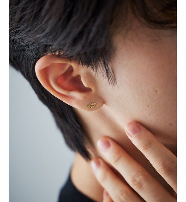 Jouete「K10YG ピアス ノット」|ピアス|