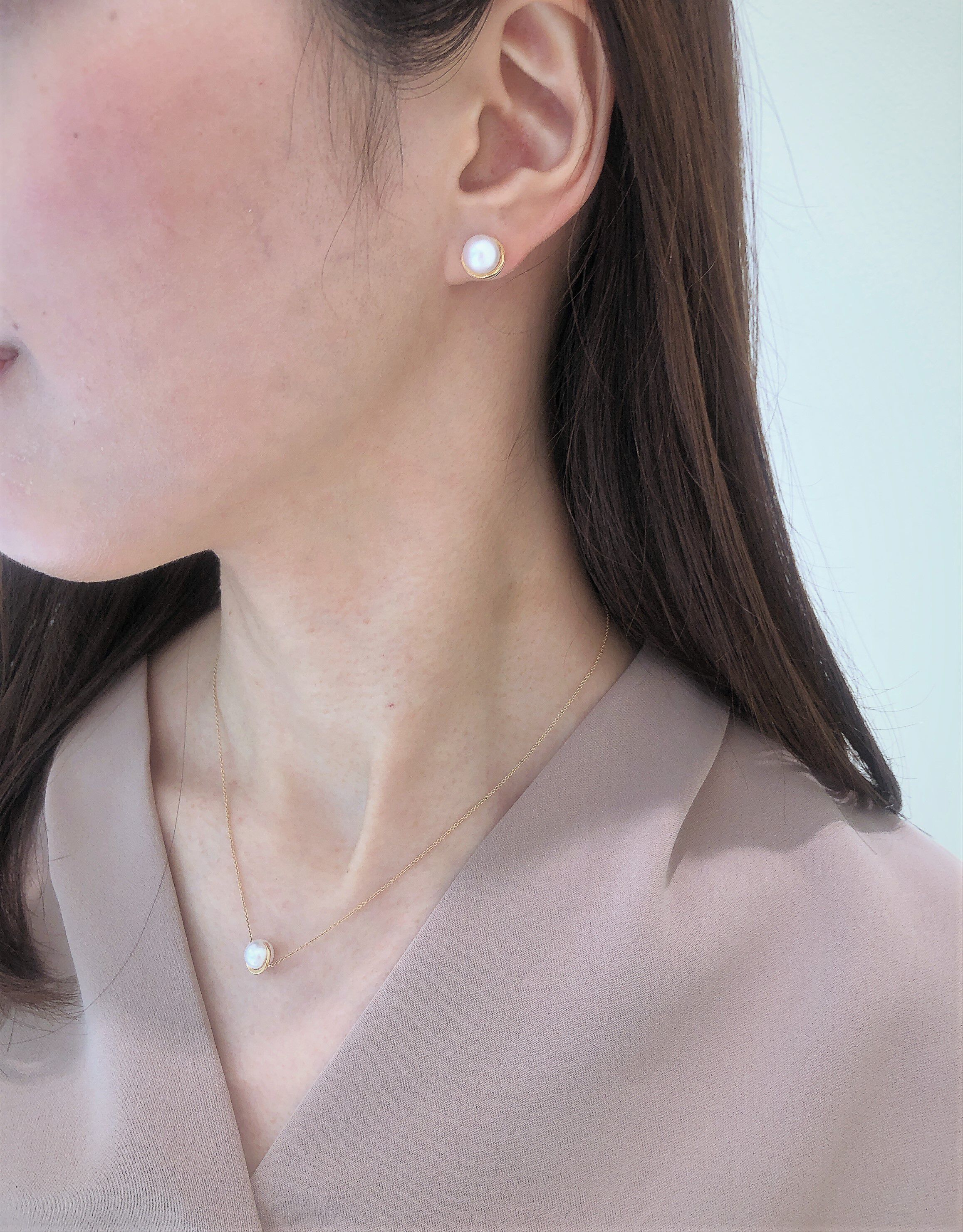 STAR JEWELRY「PEARL MOON」|ネックレス|