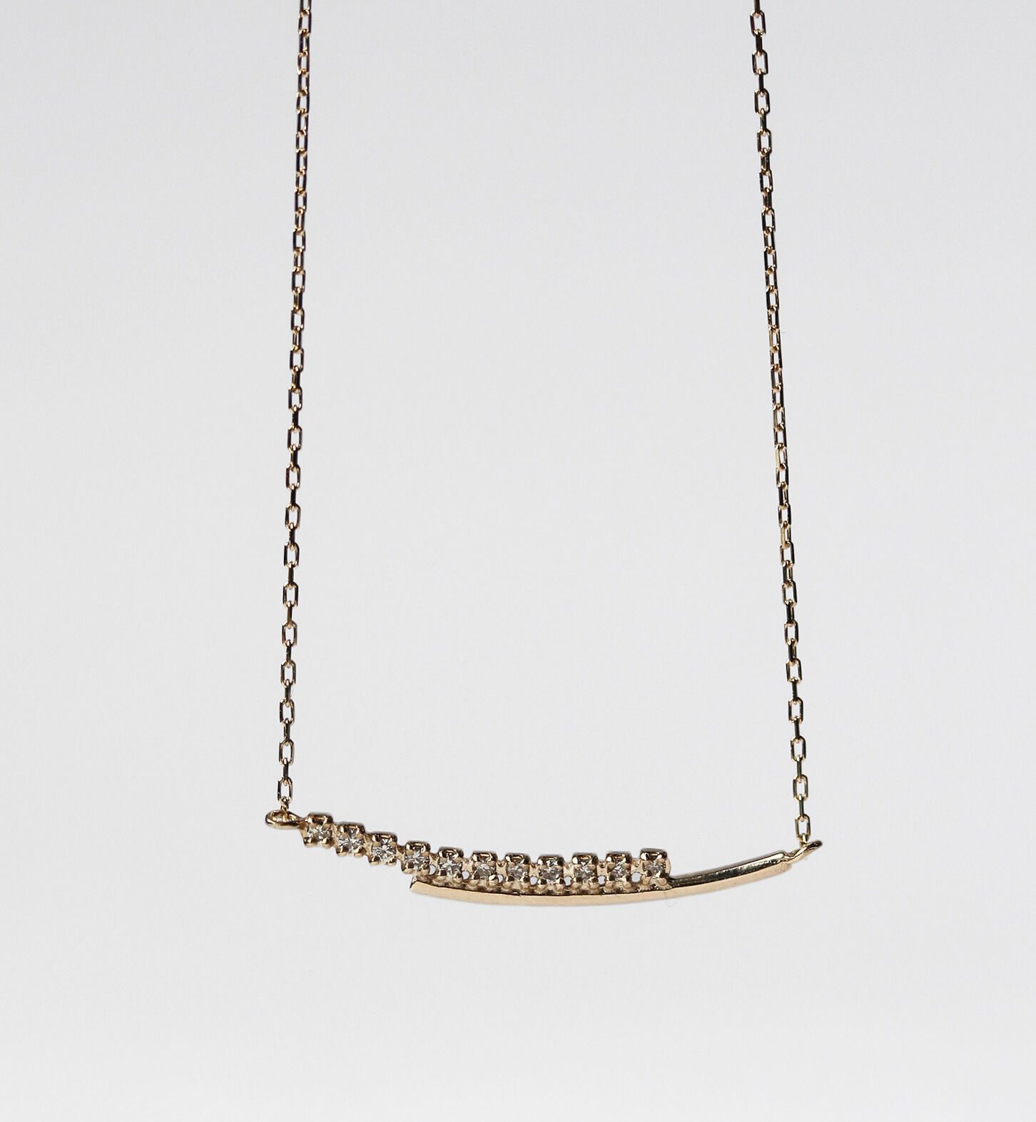  「ダイヤモンド ネックレス | K10YG 〈世界最小〉〈RAYON〉」|ネックレス|K10 イエローゴールド