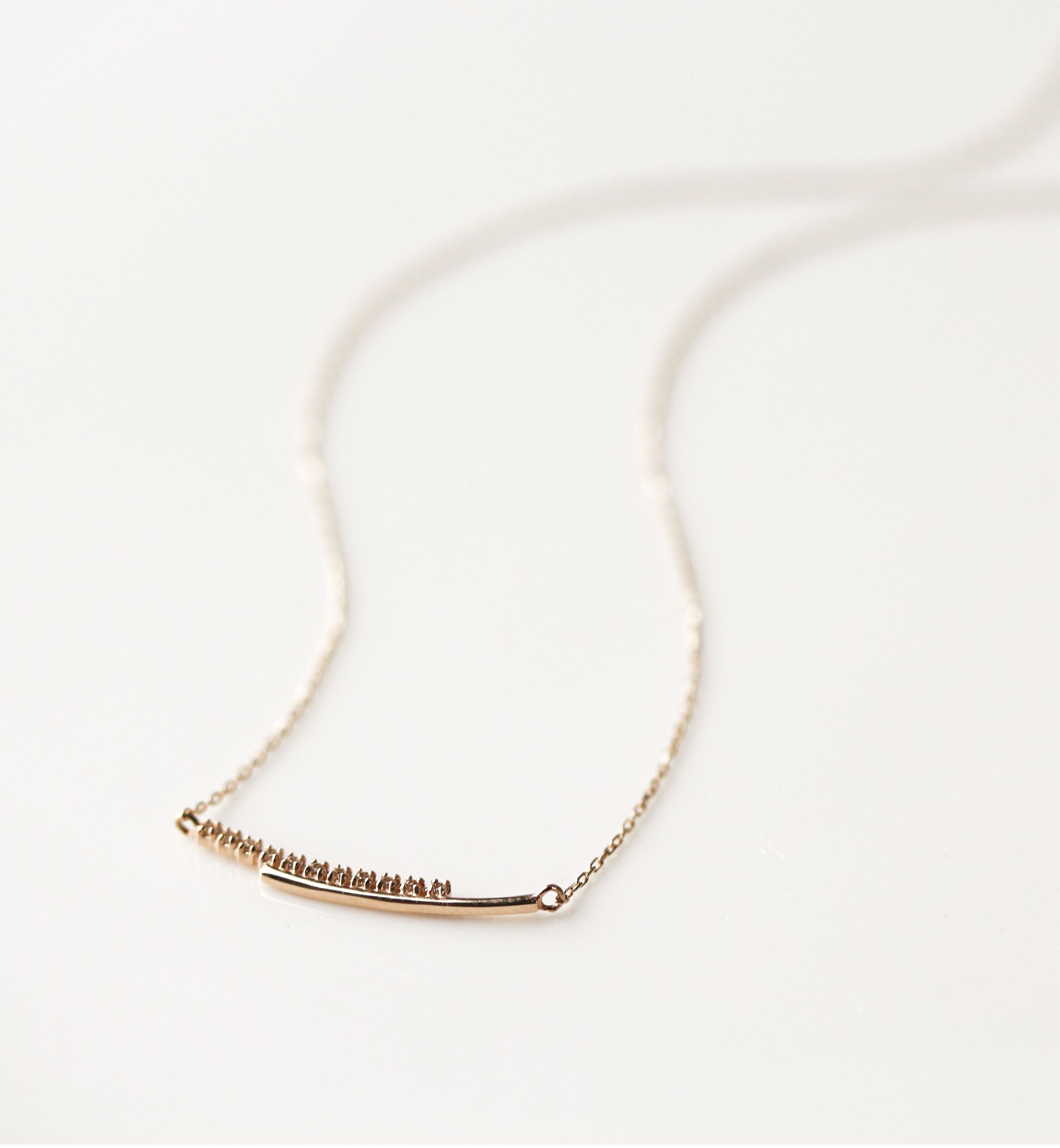  「ダイヤモンド ネックレス | K10YG 〈世界最小〉〈RAYON〉」|ネックレス|