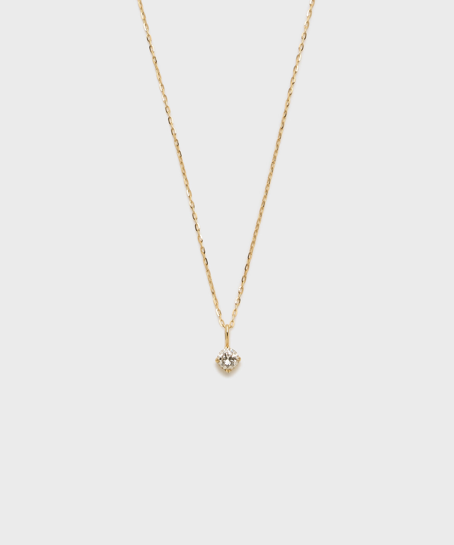 NOJESS「K18ダイヤモンドネックレス（0.1ct）」|ネックレス|クリア