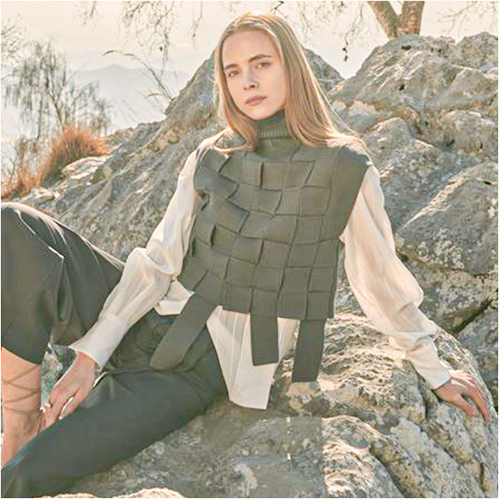 BACKYARD FAMILY「MIND マインド バスケット編み ベスト 通販 ニット レイヤード ニットベスト 重ね着」|その他|