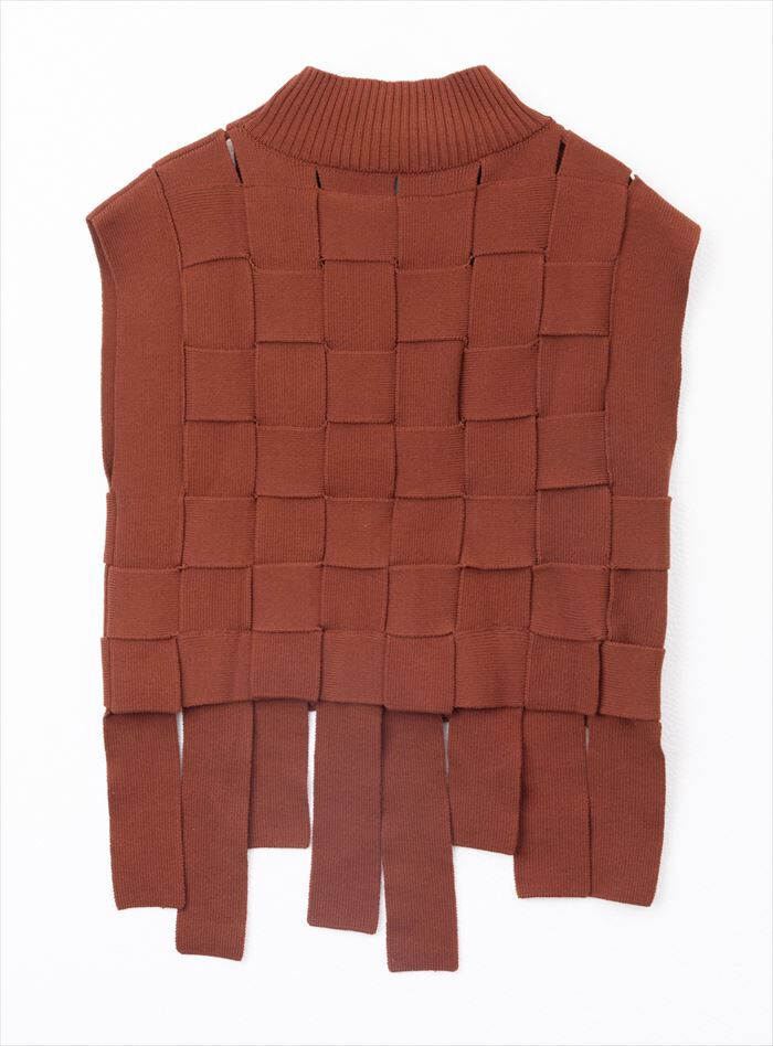 BACKYARD FAMILY「MIND マインド バスケット編み ベスト 通販 ニット レイヤード ニットベスト 重ね着」|その他|