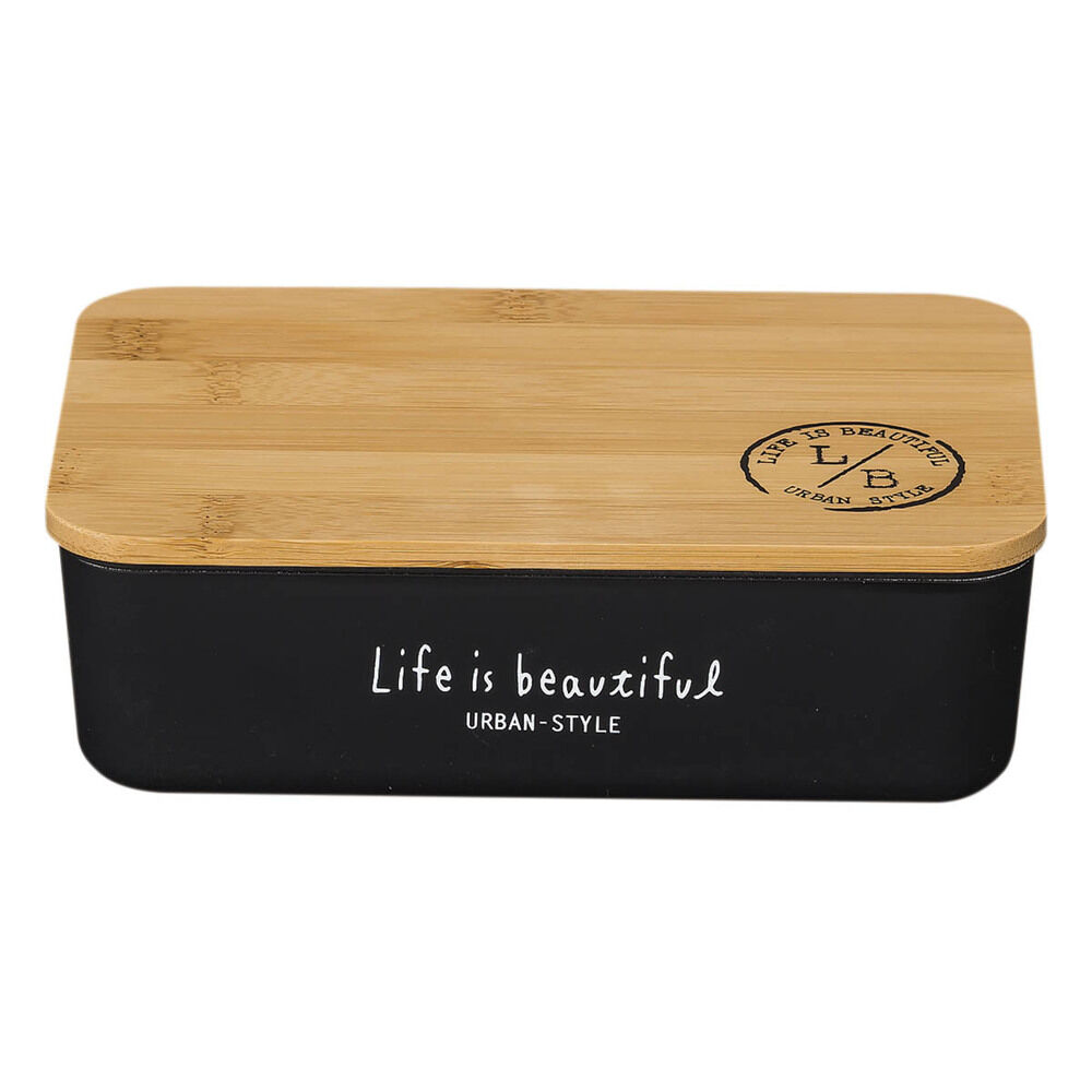 BACKYARD FAMILY「ランチボックス おしゃれ 通販 弁当箱 お弁当箱 1段 一段 600ml レンジ対応 本体のみ」|食器・キッチングッズ|ブラック1