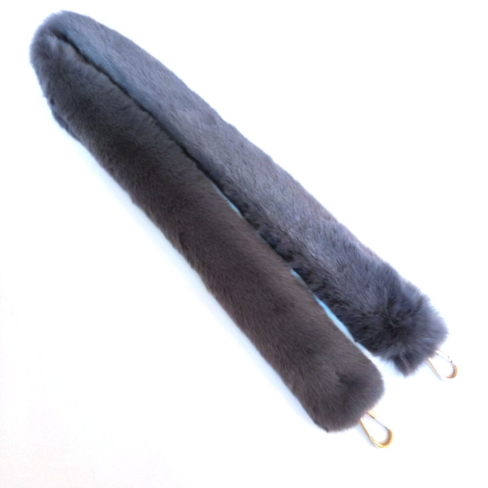 BACKYARD FAMILY「ショルダーストラップ 太め バッグ用 通販 ショルダーベルト 肩掛けベルト ストラップ もこもこ」|その他|グレー1