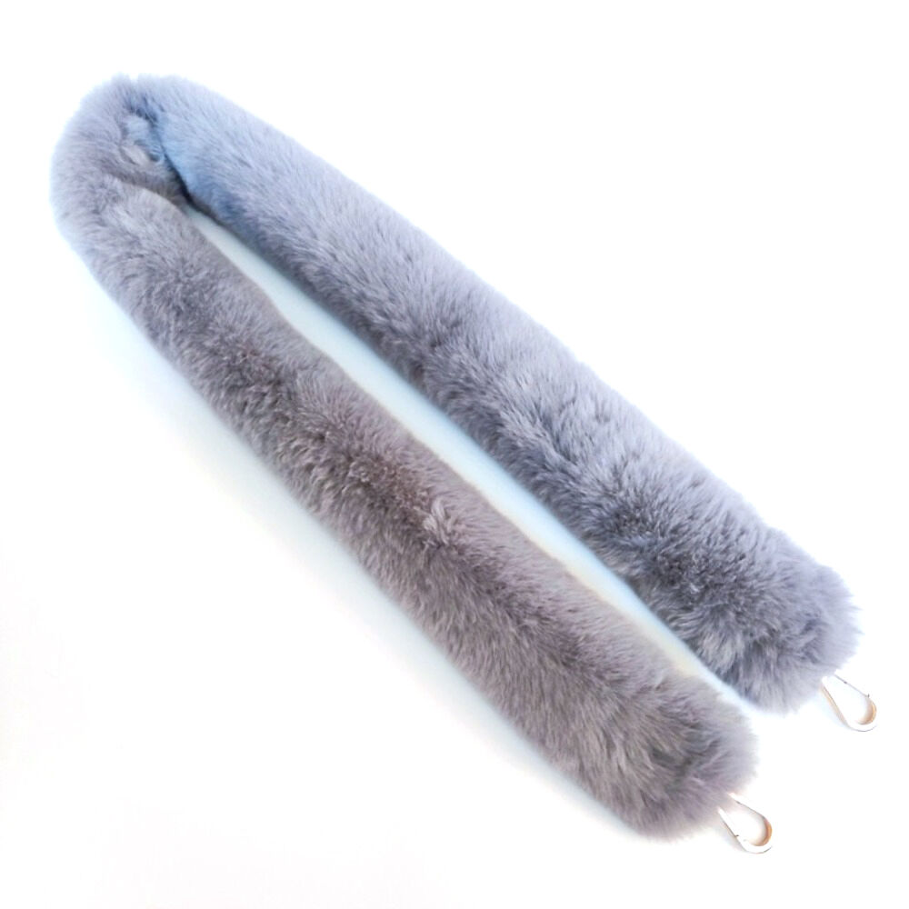 BACKYARD FAMILY「ショルダーストラップ 太め バッグ用 通販 ショルダーベルト 肩掛けベルト ストラップ もこもこ」|その他|グレー2