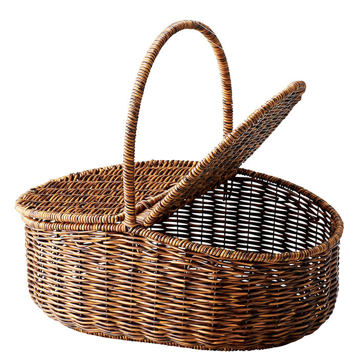 BACKYARD FAMILY「かご 持ち手付き フタ付き 通販 かごバスケット バスケット 収納かご カゴ 籠 収納バスケット」|その他|