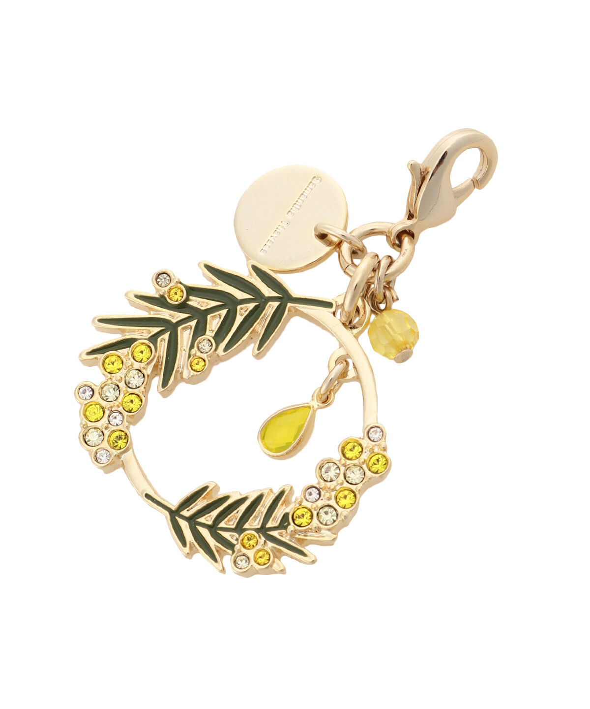 Samantha Thavasa「ミモザファスナーチャーム」|チャーム・キーホルダー|イエロー