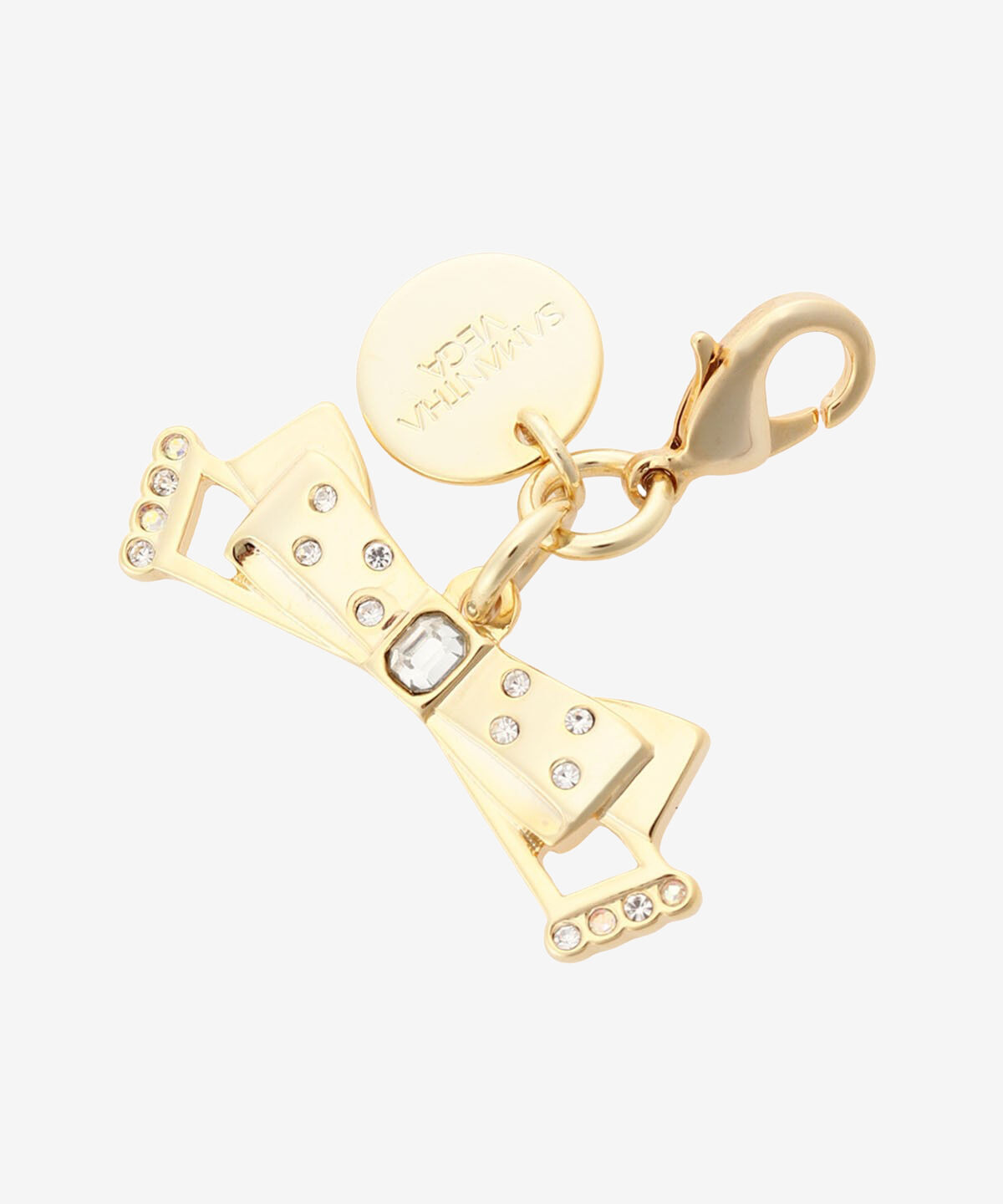 Samantha Vega「リボンストーンファスナーチャーム」|チャーム・キーホルダー|ゴールド