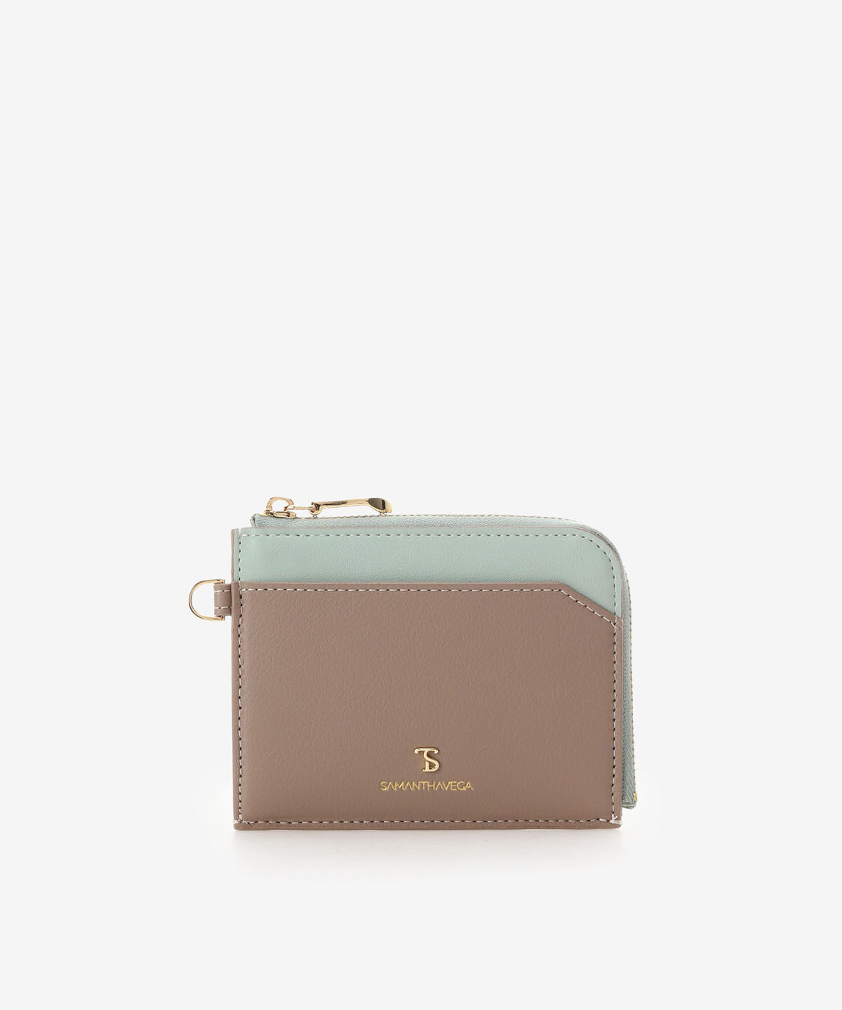 Samantha Vega「ライトプレーンミニウォレット」|財布|ベージュ