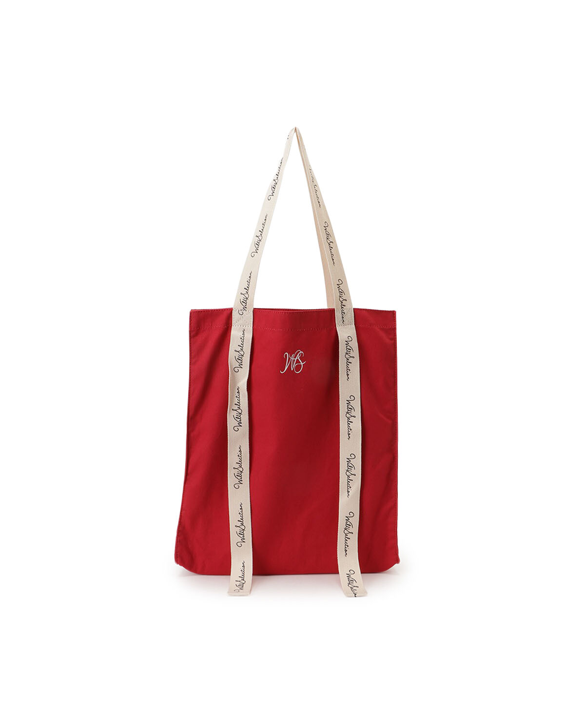 WILLSELECTION「ロゴテープキャンバストート」|トートバッグ|レッド