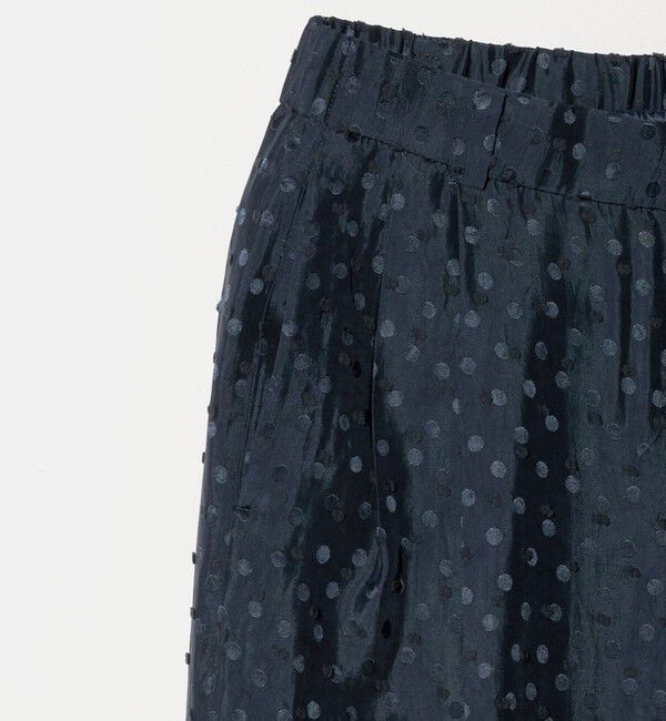 UNITED ARROWS「ドット サテン 2タック ワイドパンツ」|その他|