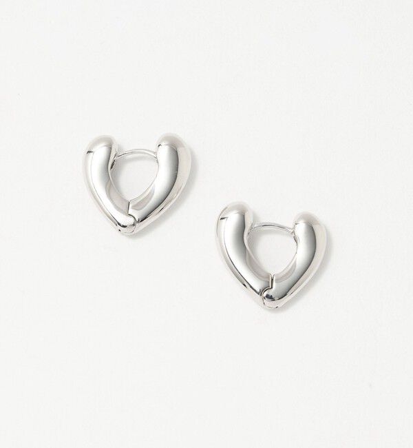 UNITED ARROWS「ハート フープ ピアス」|ピアス|SILVER
