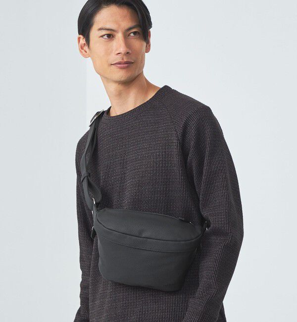 UNITED ARROWS green label relaxing「CIBO レザーライク ウエストバッグ」|その他|BLACK