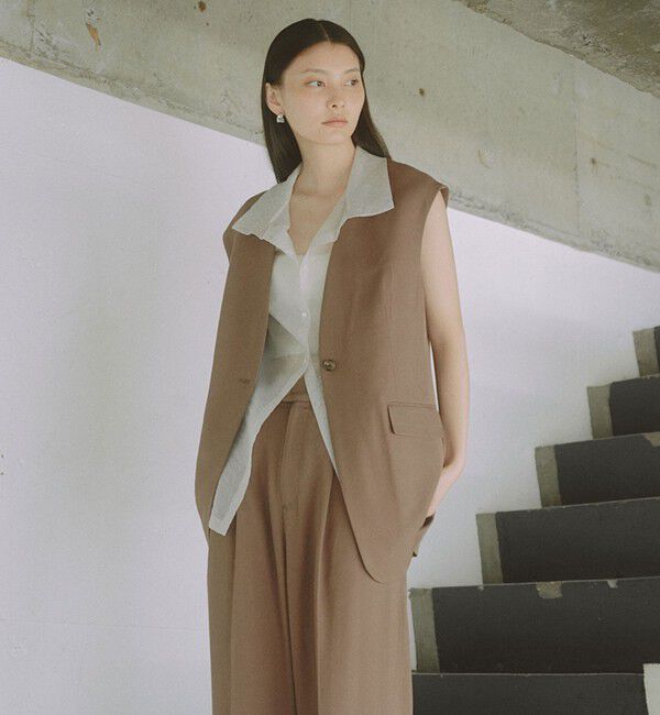 UNITED ARROWS green label relaxing「＜SEASONAL COLLECTION＞ノーラペル ジレ」|ベスト・ジレ|MOCA