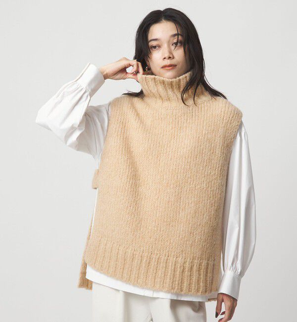 UNITED ARROWS green label relaxing「＜SEASONAL COLLECTION＞ローゲージ ニット ベスト」|ベスト・ジレ|BEIGE