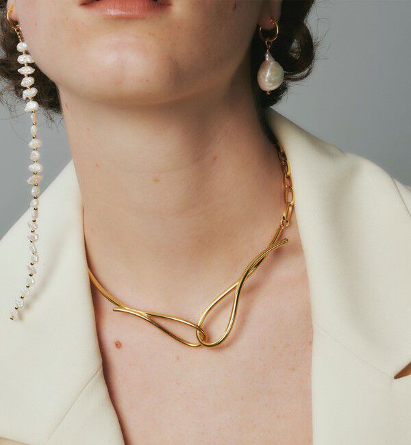 BEAUTY&YOUTH UNITED ARROWS「＜loni＞Ivy Asymmetry チョーカー」|ネックレス|GOLD