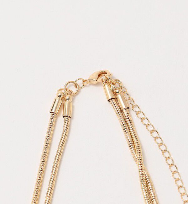 BEAUTY&YOUTH UNITED ARROWS「スネークチェーン&times;ビーンモチーフ 2連ネックレス」|ネックレス|