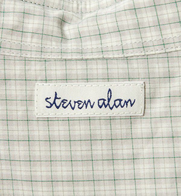 STEVEN ALAN「＜Steven Alan＞ オーガニックコットン マイクロチェック リバースシーム シャツ LOOSE」|シャツ・ブラウス|