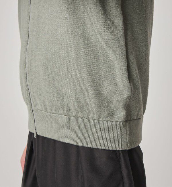 STEVEN ALAN「＜Steven Alan＞ ブラッシュド CTN/PE ドライバーズ ニット ブルゾン」|カーディガン|