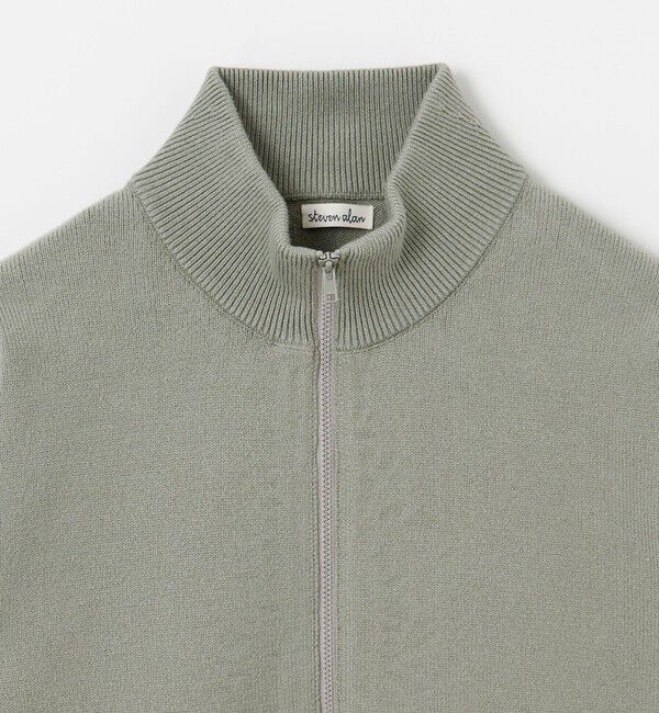 STEVEN ALAN「＜Steven Alan＞ ブラッシュド CTN/PE ドライバーズ ニット ブルゾン」|カーディガン|