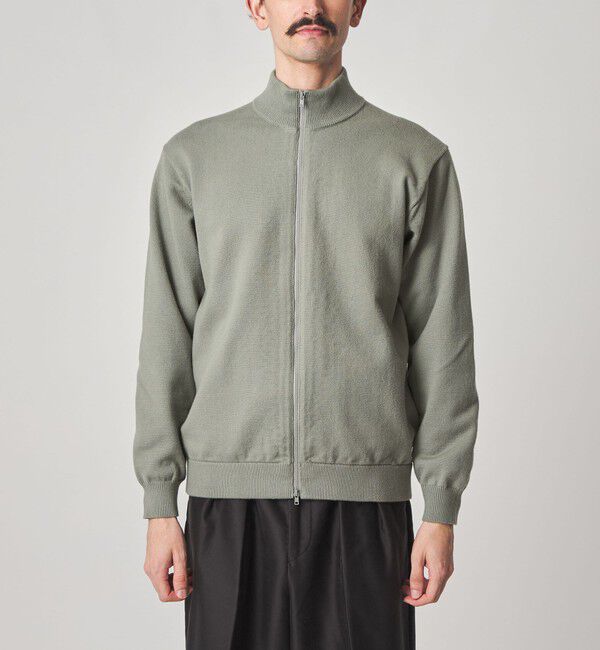 STEVEN ALAN「＜Steven Alan＞ ブラッシュド CTN/PE ドライバーズ ニット ブルゾン」|カーディガン|