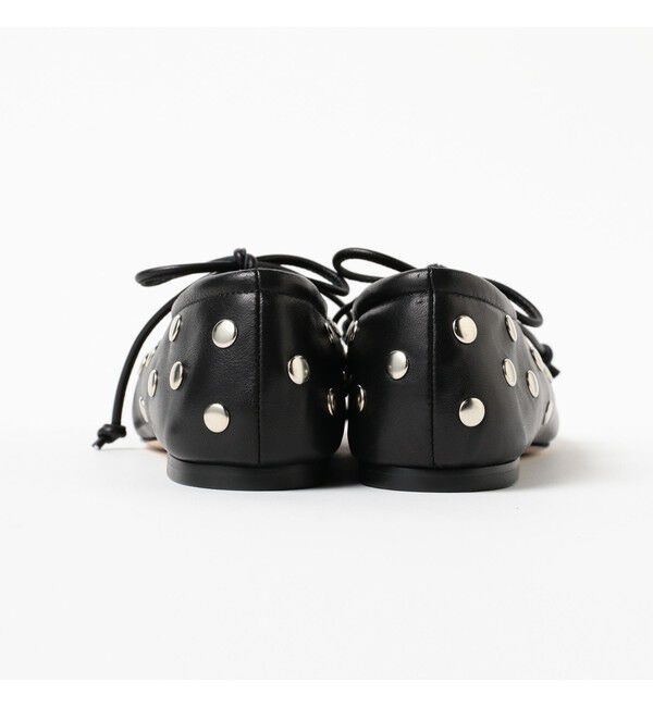 Demi-Luxe BEAMS 「PIPPICHIC / AMBER スタッズ フラットシューズ」|パンプス|
