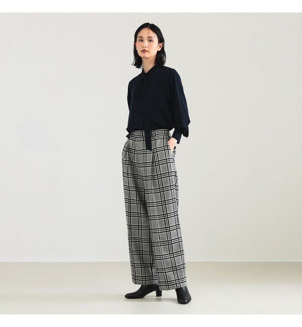 Demi-Luxe BEAMS 「AK+1 / 1タック ウール ワイドパンツ」|チノ|