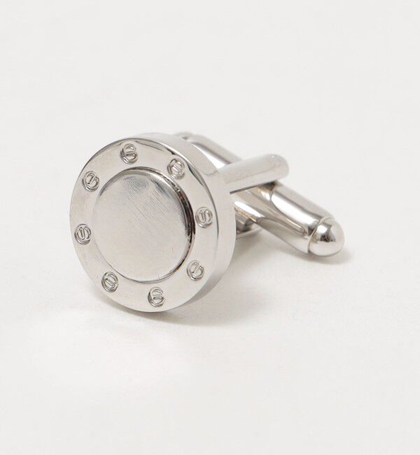 SHIPS「LOUIS FAGLIN: シルバー 8ビス カフリンクス(ホワイト)」|ネクタイピン・カフスボタン|