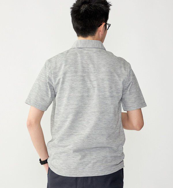 SHIPS「【WEB限定】SHIPS: 吸水速乾・UVケア Drymix（R）ワンポイントロゴ レギュラーカラー ポロシャツ」|ポロシャツ|