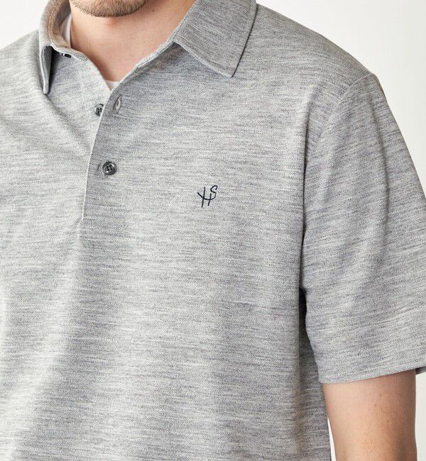 SHIPS「【WEB限定】SHIPS: 吸水速乾・UVケア Drymix（R）ワンポイントロゴ レギュラーカラー ポロシャツ」|ポロシャツ|