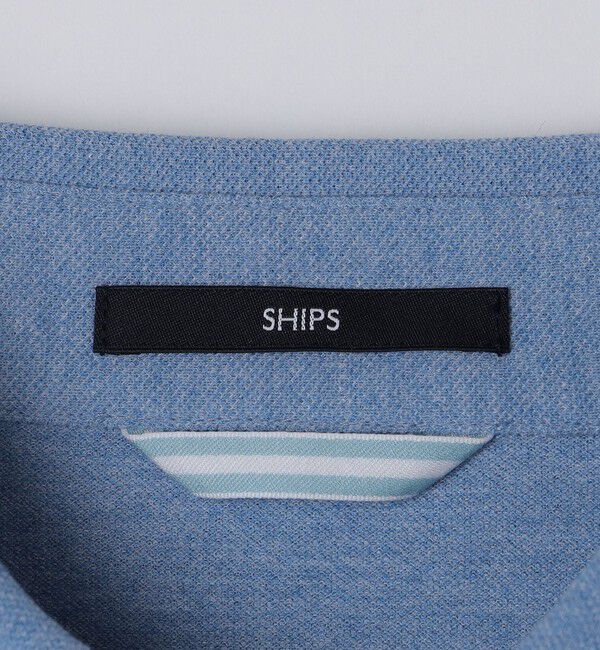 SHIPS「【WEB限定】SHIPS: 吸水速乾・UVケア Drymix（R）ワンポイントロゴ レギュラーカラー ポロシャツ」|ポロシャツ|