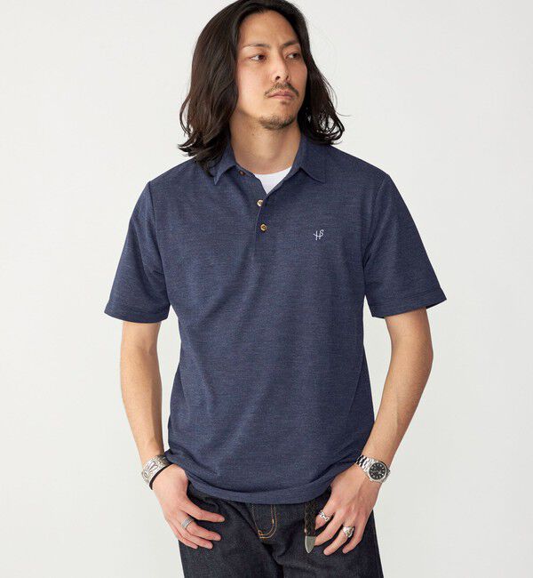 SHIPS「【WEB限定】SHIPS: 吸水速乾・UVケア Drymix（R）ワンポイントロゴ レギュラーカラー ポロシャツ」|ポロシャツ|